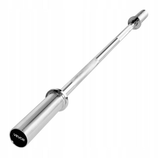 VEVOR CHROME BARBELL 120 CM PULL-UP BAR KNURLED GRIP