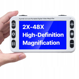 VEVOR PORTABLE 5-INCH HD DIGITAL MAGNIFIER 13MP 2X-48X AV HDMI LIGHTWEIGHT AND STURDY
