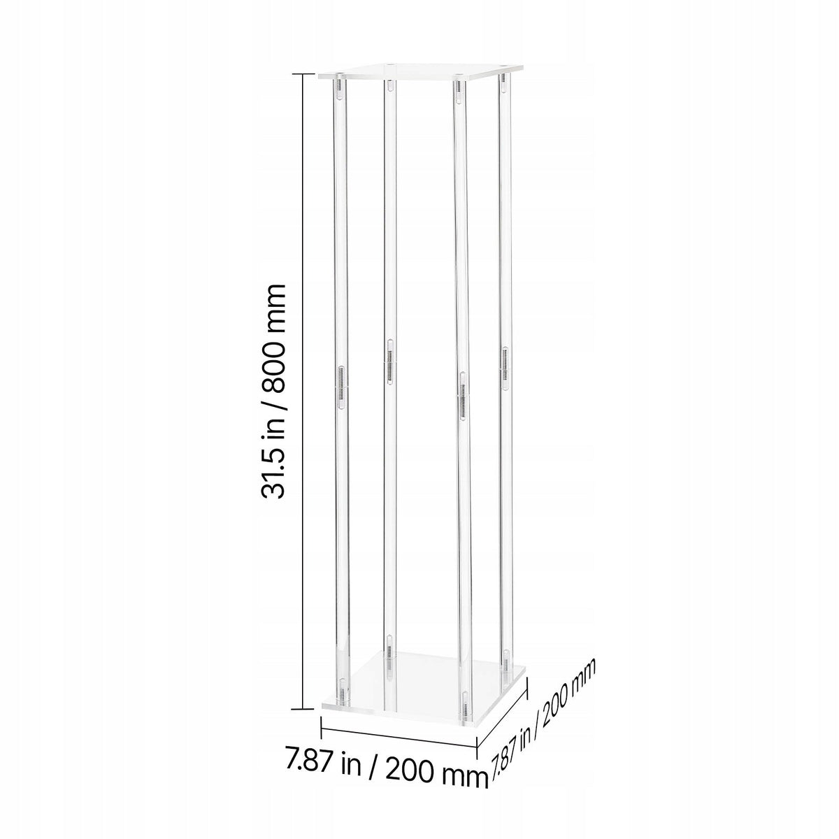 VEVOR 10-PIECE WEDDING FLOWER STANDS 200X200X800 MM STURDY ELEGANT