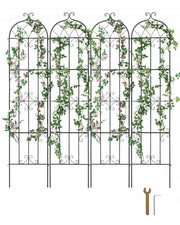 VEVOR CLIMBING PLANT SUPPORT 4 METAL TRELLISES 51X220 CM STURDY