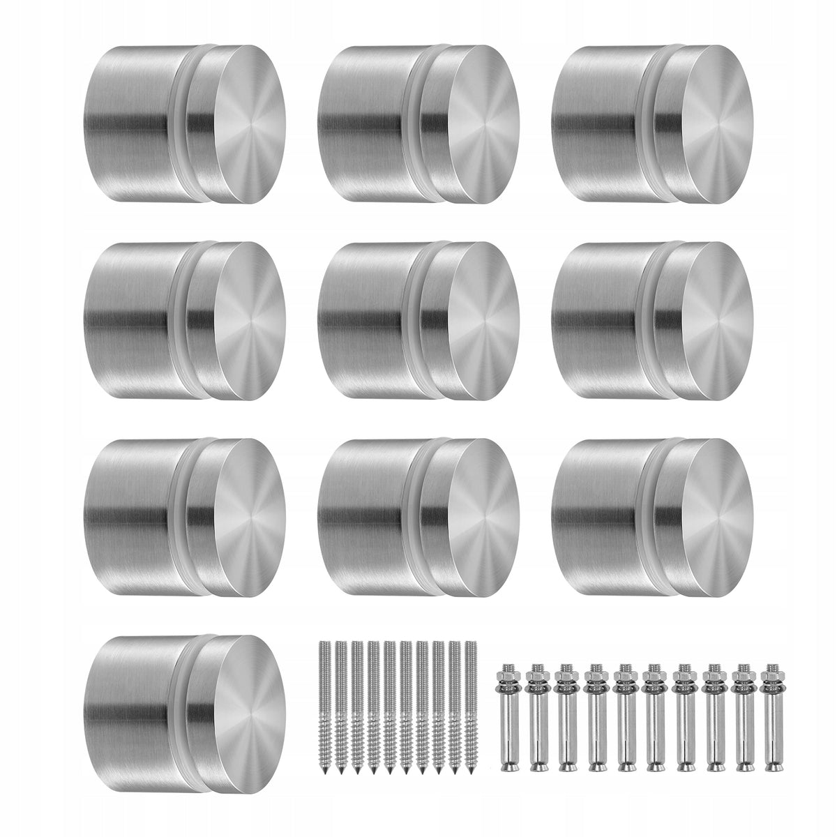 VEVOR GLASS CLAMP 10 PCS ROUND RAILING BRACKET STAINLESS STEEL 316