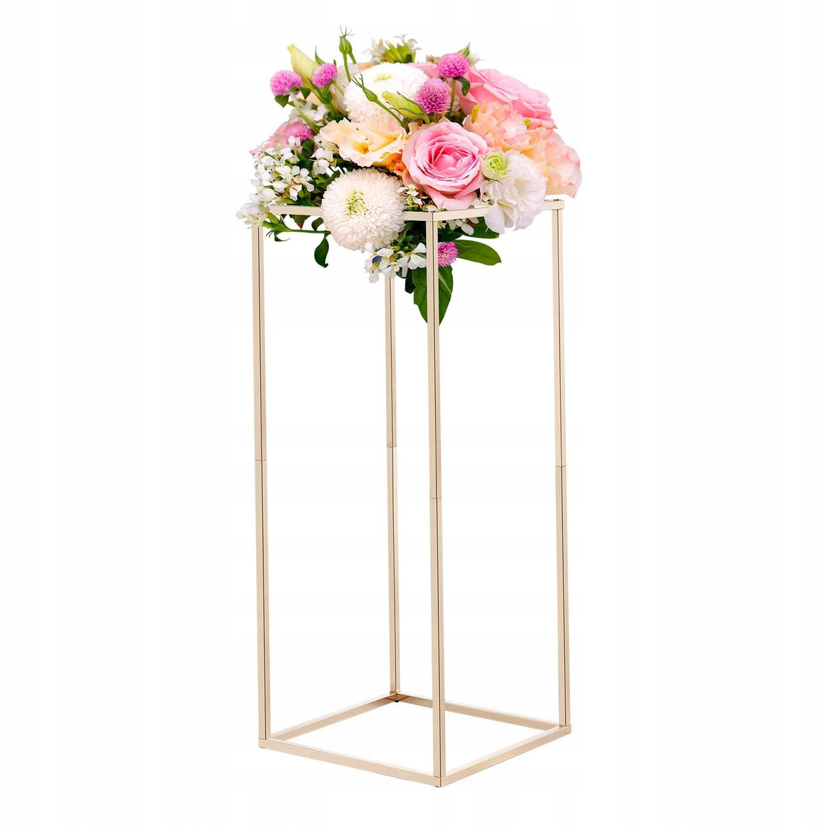 VEVOR 10 PCS WEDDING FLOWER STAND 250X250X600 MM GOLD SOLID