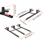 HEAVY DUTY PALLET FORKS VEVOR 907 KG ADJUSTABLE STABILIZER BEST