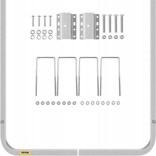 VEVOR 46 INCH ALUMINIUM ADJUSTABLE BOAT TRAILER GUIDE-ONS PAIR