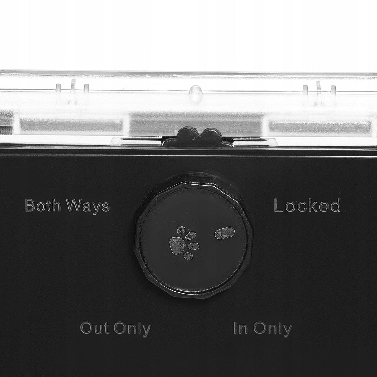 VEVOR CAT FLAP ADJUSTABLE 686-813 MM ALUMINUM BLACK STRONG