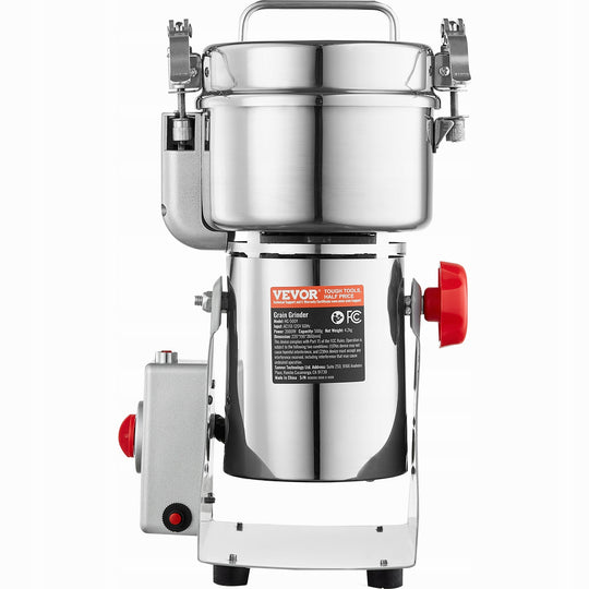 VEVOR ELECTRIC GRAIN GRINDER 2000W 500G POWERFUL FAST STAINLESS STEEL