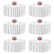 VEVOR 6 PCS ROUND TABLECLOTHS 3352 MM POLYESTER STRONG WRINKLE-FREE