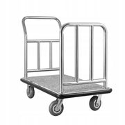 PROFESSIONAL VEVOR HOTEL LUGGAGE TROLLEY 340KG CAPACITY 4 WHEELS 6 INCH
