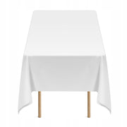 VEVOR 10-PACK POLYESTER TABLECLOTHS 1524X2591 MM WHITE REUSABLE