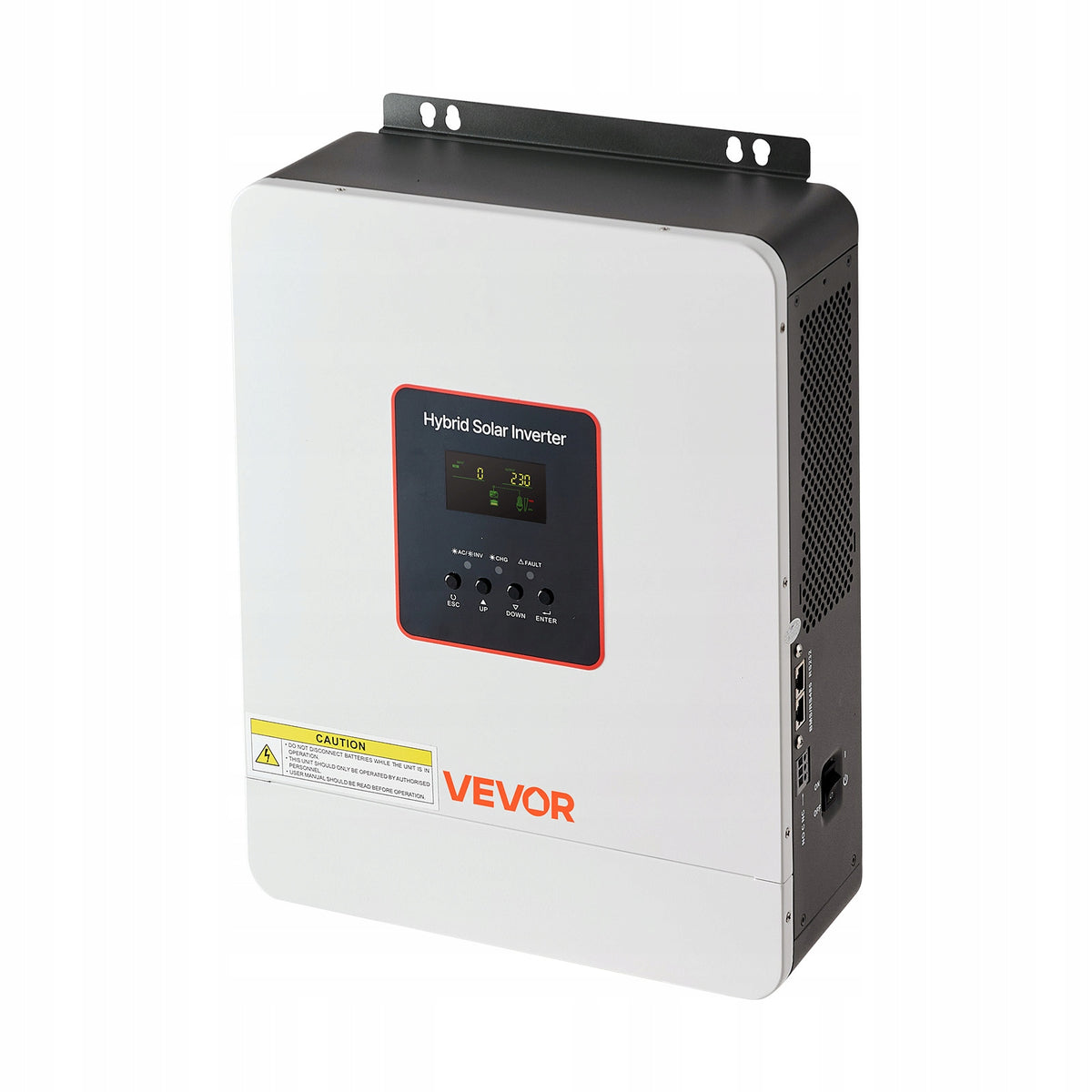 VEVOR 3000W 24V DC TO 230V AC HYBRID INVERTER WITH MPPT AND PREMIUM LCD