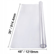 VEVOR PLASTIC TABLECLOTH 36X48 INCHES CLEAR 1.5MM HEAVY DUTY PROTECTOR
