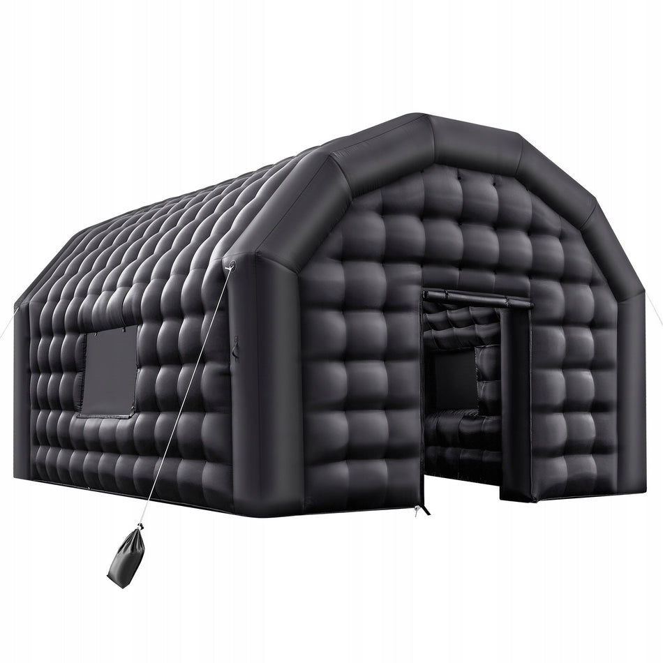 VEVOR 5X4X3.8M INFLATABLE PARTY TENT, BLACK, STURDY AND SPACIOUS