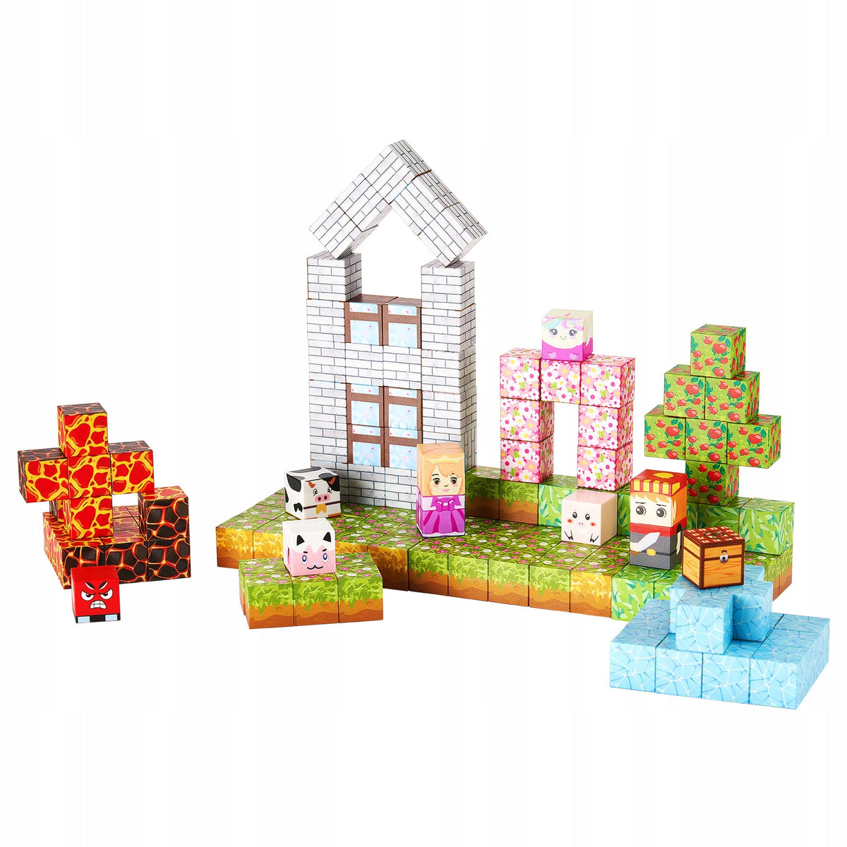VEVOR 150-Piece Magnetic Building Blocks Premium Forest Set