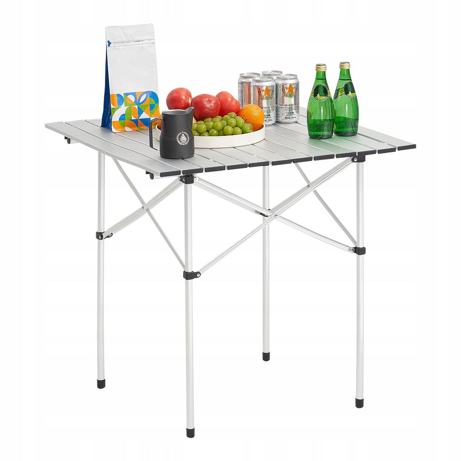 VEVOR 70 CM FOLDING BUFFET TABLE LIGHTWEIGHT ALUMINUM PORTABLE STURDY