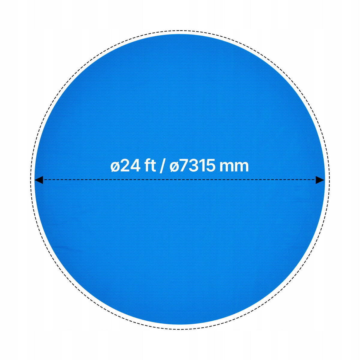 VEVOR ROUND POOL SOLAR COVER 7315 MM SOLAR FILM 0.2 MM