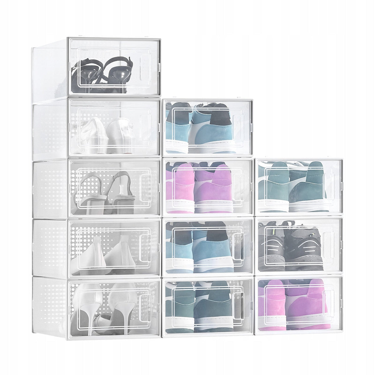 VEVOR SHOE STORAGE BOXES, 12-PACK, FOLDABLE, BEST