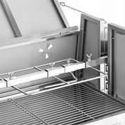 PROFESSIONAL VEVOR ROTISSERIE GRILL 38W 60KG STAINLESS STEEL 46 INCHES CARTS