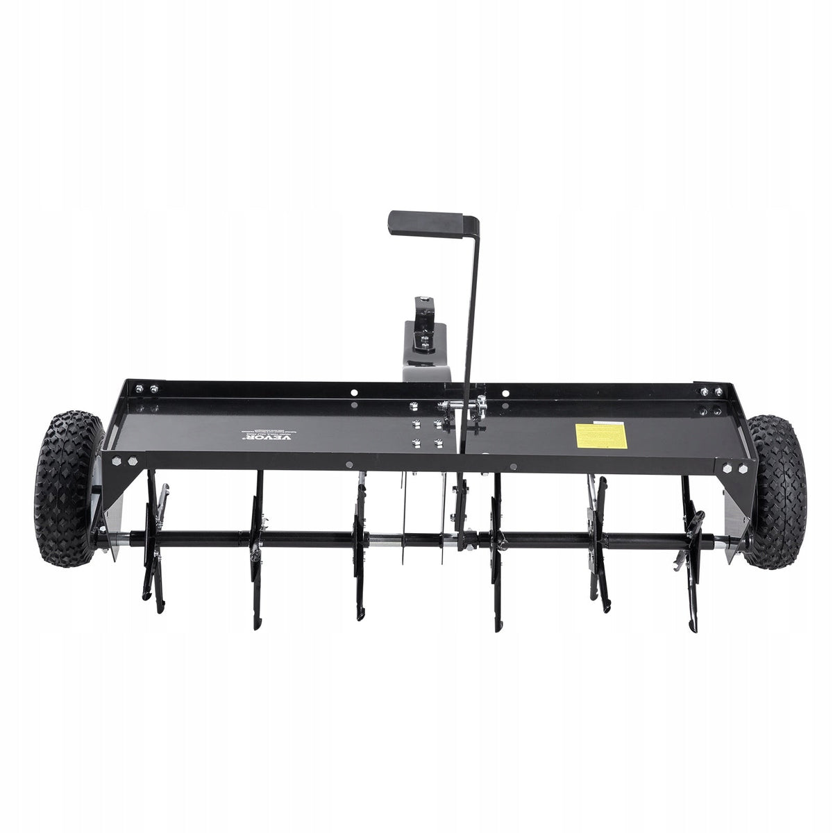 VEVOR tow-behind lawn aerator, 1275 x 980 x 885 mm