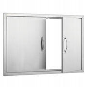VEVOR PROFESSIONAL DOUBLE ACCESS BBQ DOORS 915X610X46 MM STAINLESS STEEL