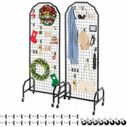 PREMIUM VEVOR GRID WALL PANELS 60X164 CM 2 PCS STRONG DISPLAY RACK