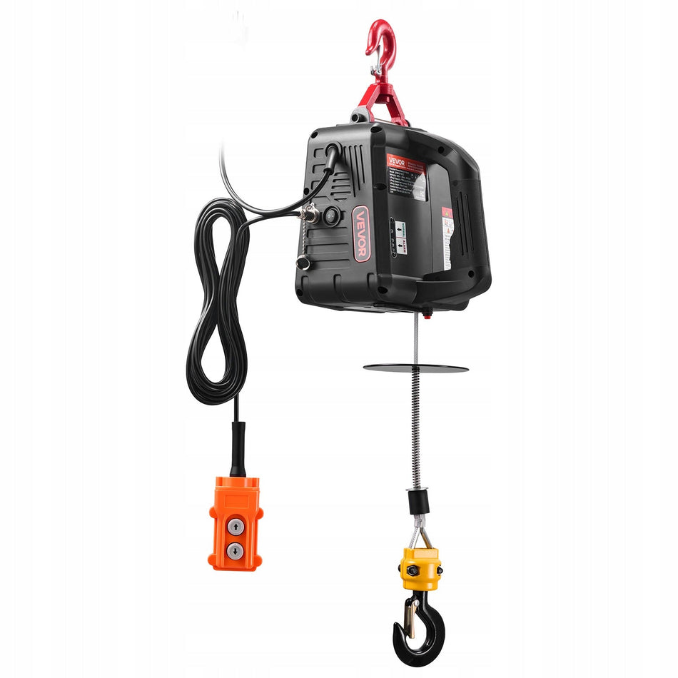 ELECTRIC WINCH VEVOR 2-IN-1 LIFTING CAPACITY 500 KG POWERFUL 1500W MOTOR REMOTE CONTROL