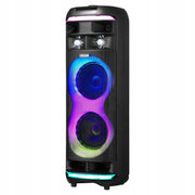 VEVOR 80W 20CM PORTABLE BLUETOOTH SPEAKER WITH 2 MICROPHONES LED TWS 5.1