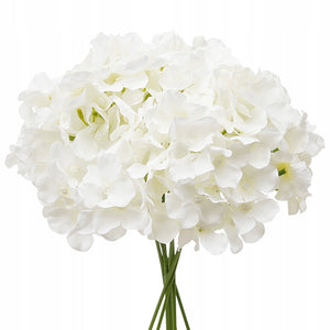 VEVOR PREMIUM ARTIFICIAL HYDRANGEA FLOWERS 65 WHITE SILK STEMS DIY