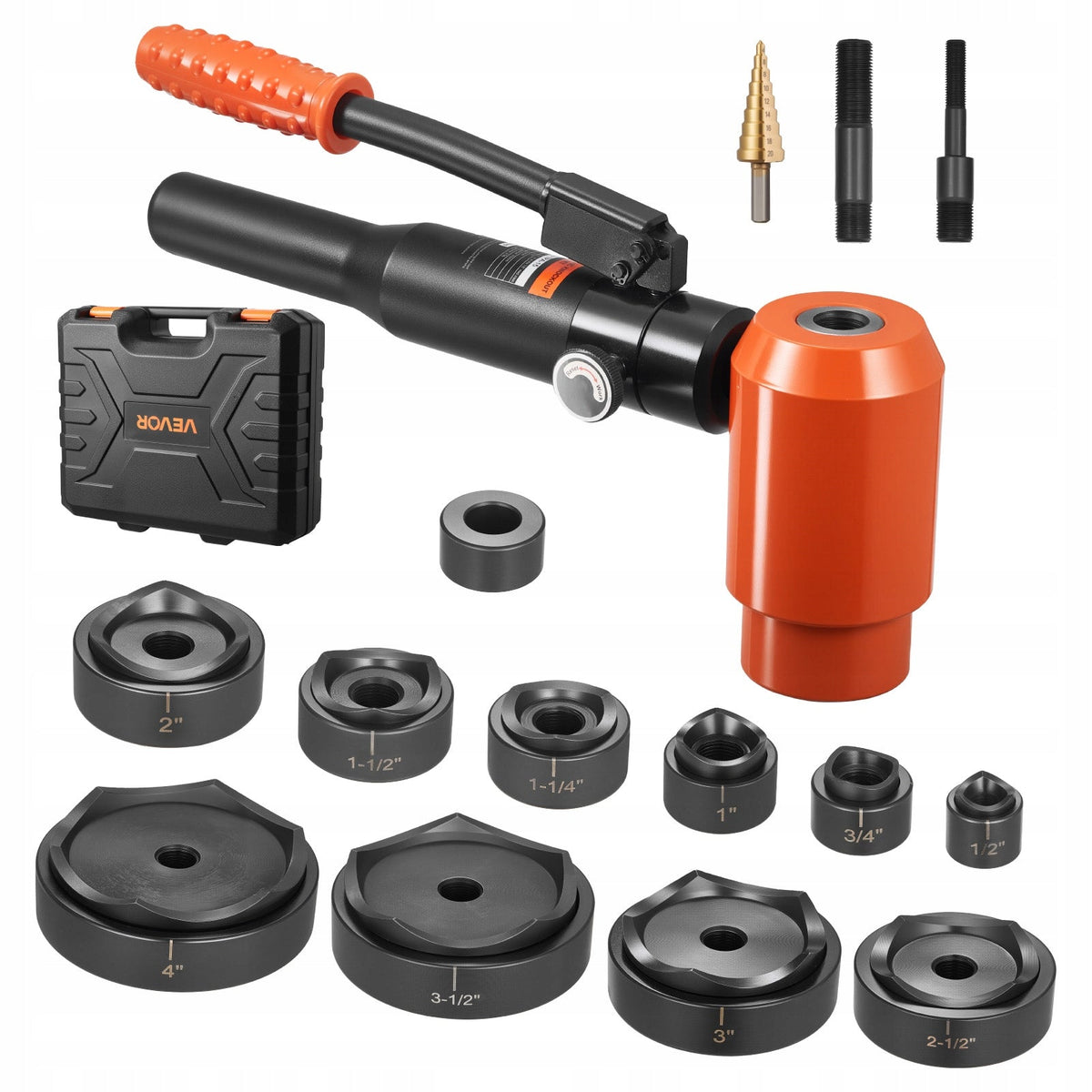 PROFESSIONAL VEVOR HYDRAULIC DIE SET 15T 10 ELEMENTS