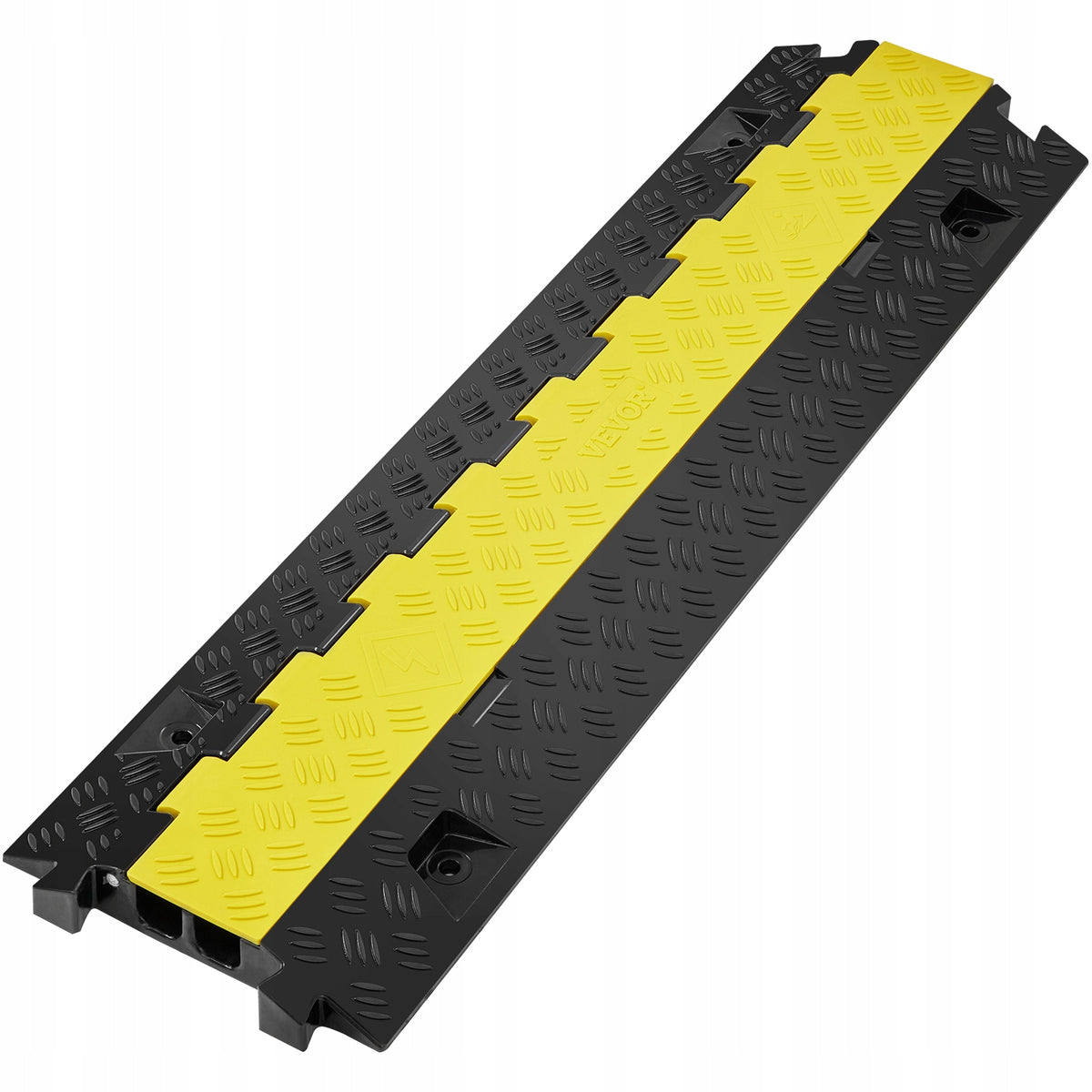 VEVOR SET OF 5 2-CHANNEL CABLE PROTECTOR RAMP STRONG TPU TPR