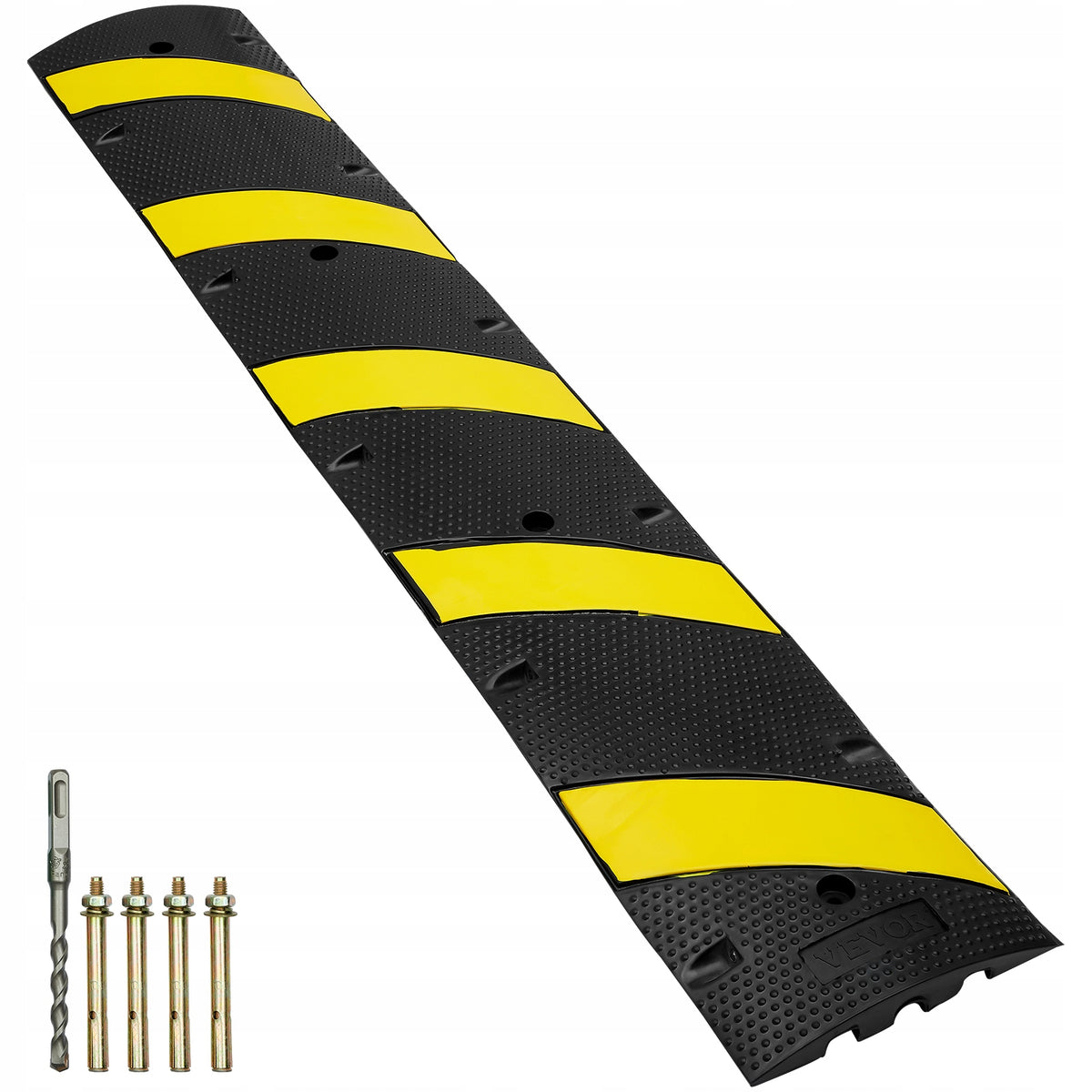 VEVOR PROFESSIONAL 2-CHANNEL CABLE PROTECTOR RAMP HEAVY DUTY RUBBER