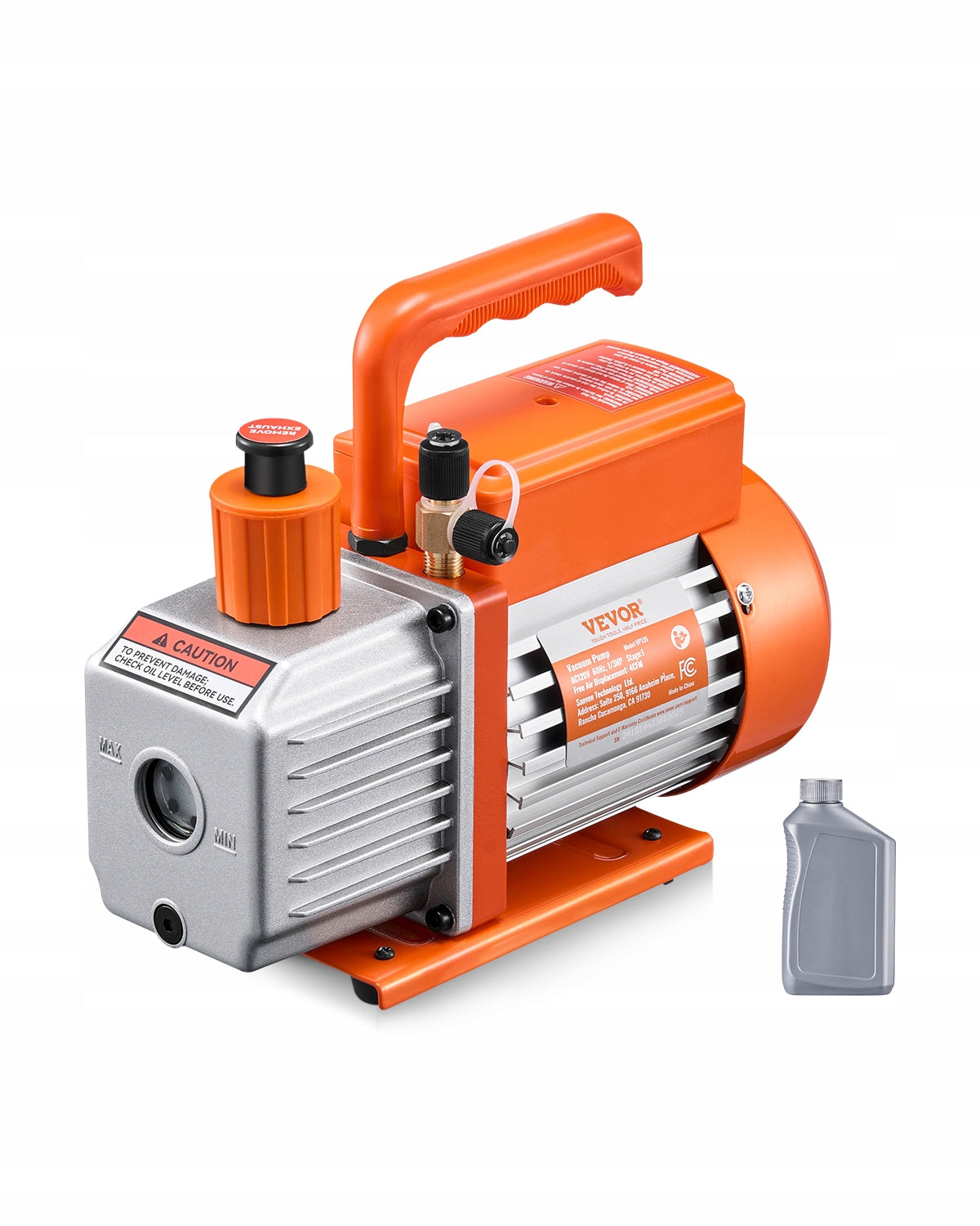 VEVOR SINGLE STAGE VACUUM PUMP 4 CFM 150W BEST FOR HVAC R134A