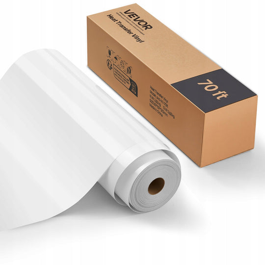 VEVOR Heat Transfer Vinyl Film 304.8X21336MM GLOSSY PVC ROLL