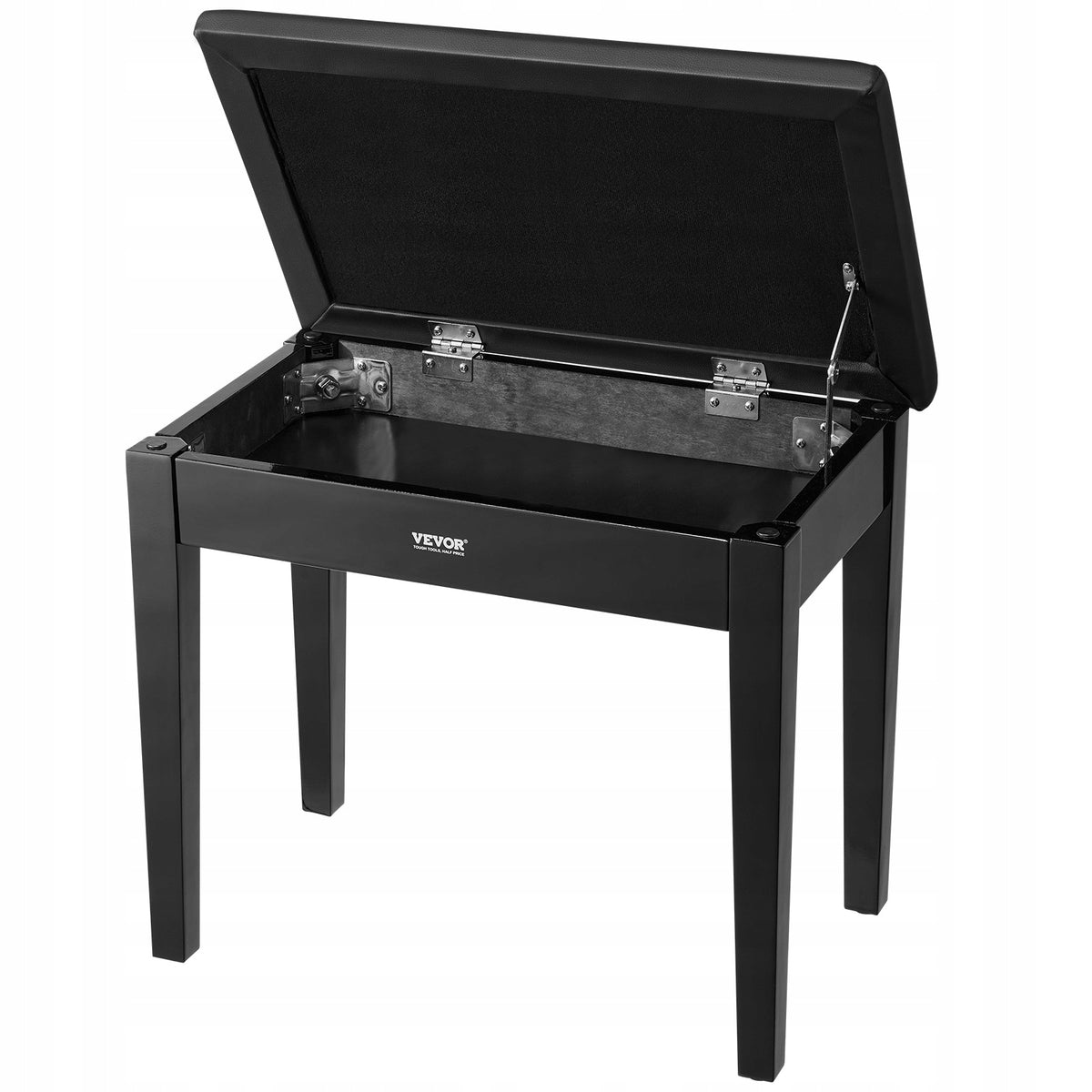 VEVOR PIANO STOOL WITH STORAGE ADJUSTABLE BENCH STRONG 560X350X485MM