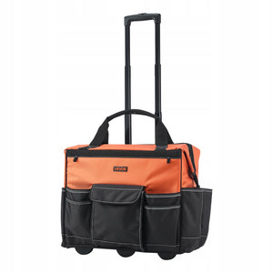 VEVOR TOOL BAG WITH WHEELS 27 POCKETS 50 KG LOAD CAPACITY ROBUST