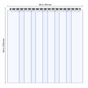 VEVOR PVC STRIP CURTAIN 6-PACK 915X2134MM THICKNESS 2MM STRONG AND DURABLE