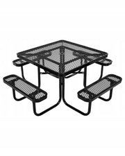 VEVOR SQUARE PICNIC TABLE WITH 4 BENCHES STRONG GARDEN SET
