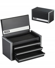 PREMIUM TOOL BOX VEVOR 218X118X120 MM 3 DRAWERS BLACK
