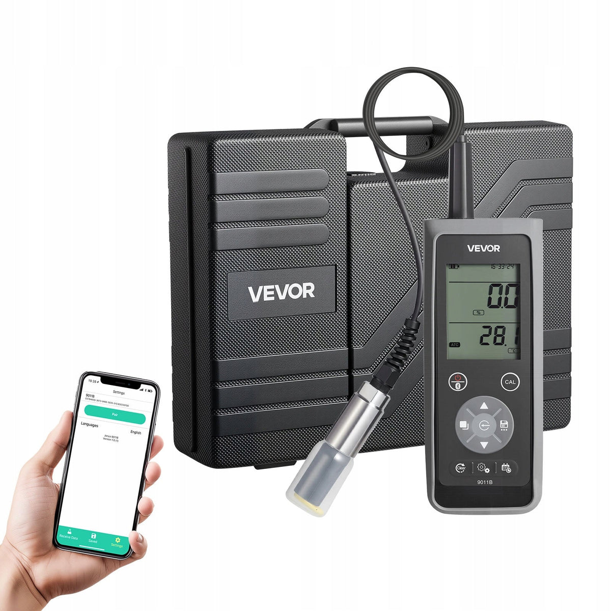 PROFESSIONAL DISSOLVED OXYGEN METER VEVOR 0-50 MG L PORTABLE