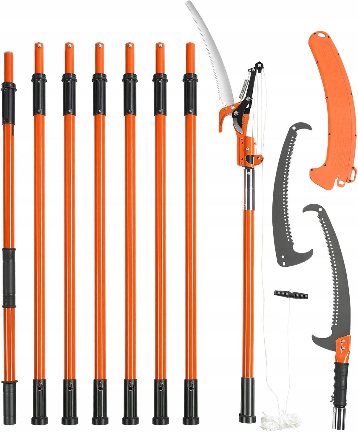 PROFESSIONAL HAND POLE SAW VEVOR 2.2-8.2M EXTENDABLE SHEARS FOR