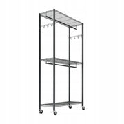 VEVOR CLOTHES RACK ON WHEELS ADJUSTABLE CARBON STEEL STRONG
