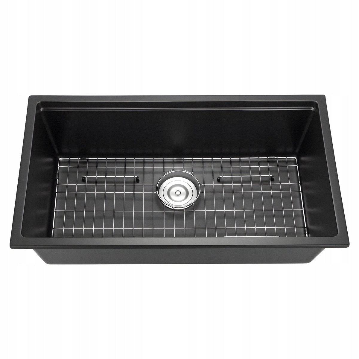 VEVOR UNDERMOUNT GRANITE KITCHEN SINK 838X482X254 MM BLACK PREMIUM