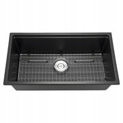 VEVOR UNDERMOUNT GRANITE KITCHEN SINK 838X482X254 MM BLACK PREMIUM