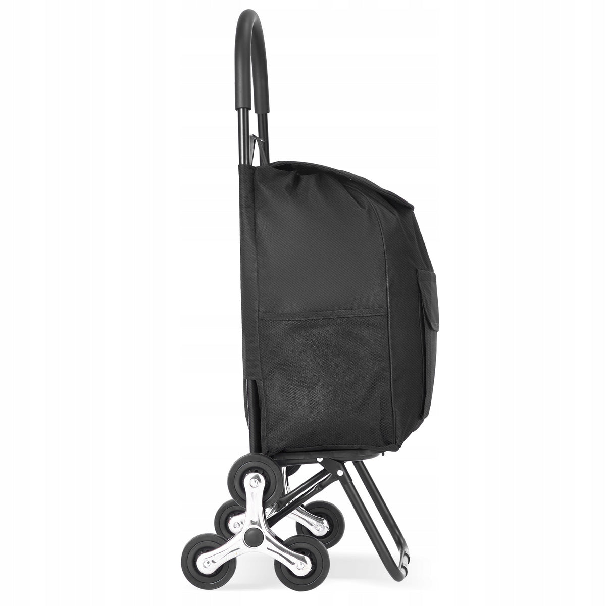 VEVOR PROFESSIONAL FOLDABLE STAIR CLIMBER TROLLEY 36L 6 WHEELS 450X350X965 MM BLACK