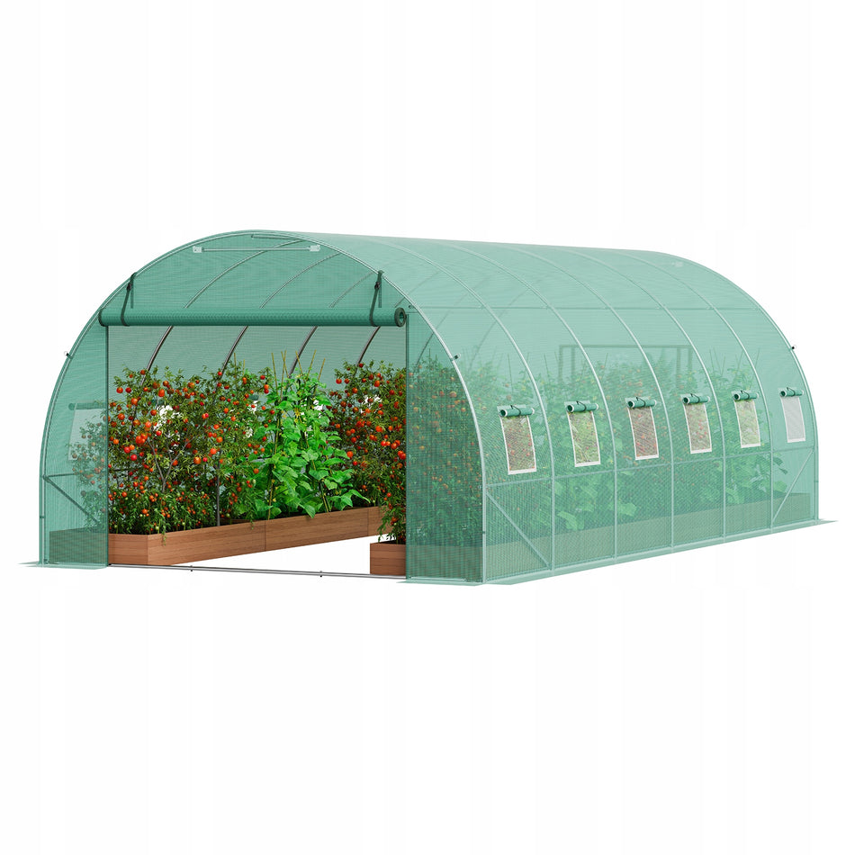 VEVOR TUNNEL GREENHOUSE 6.8X2.8X2M STURDY GALVANIZED FRAME LARGE SPACE