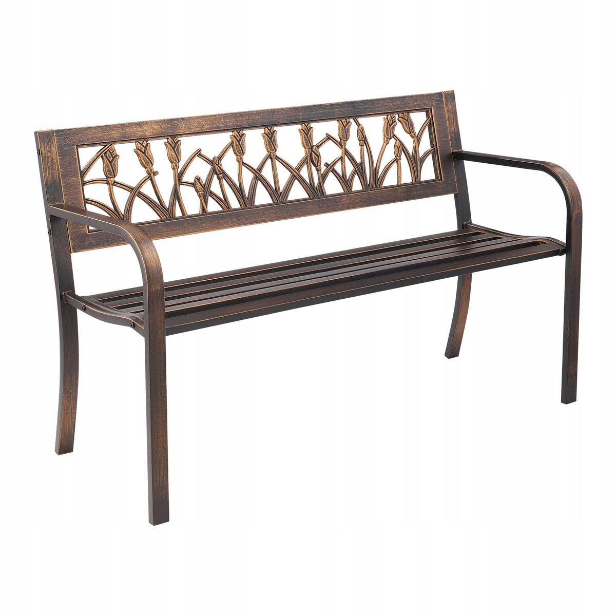 GARDEN BENCH VEVOR 127 CM LOAD CAPACITY 250 KG SOLID STRONG ANTIQUE BRONZE
