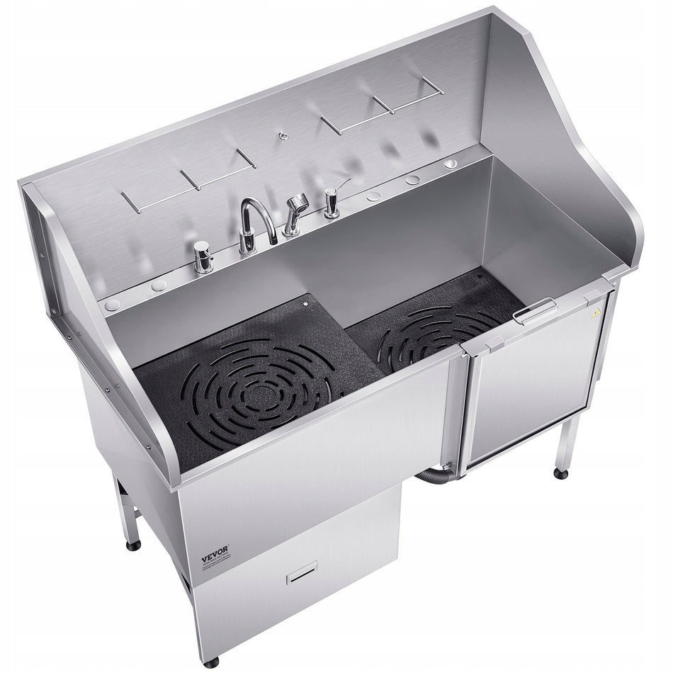 VEVOR PROFESSIONAL DOG WASHING STATION STAINLESS STEEL TUB 200KG