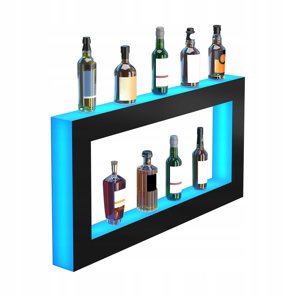 VEVOR POWERFUL LED WINE RACK 48 INCH RF REMOTE CONTROL APP ACRYLIC