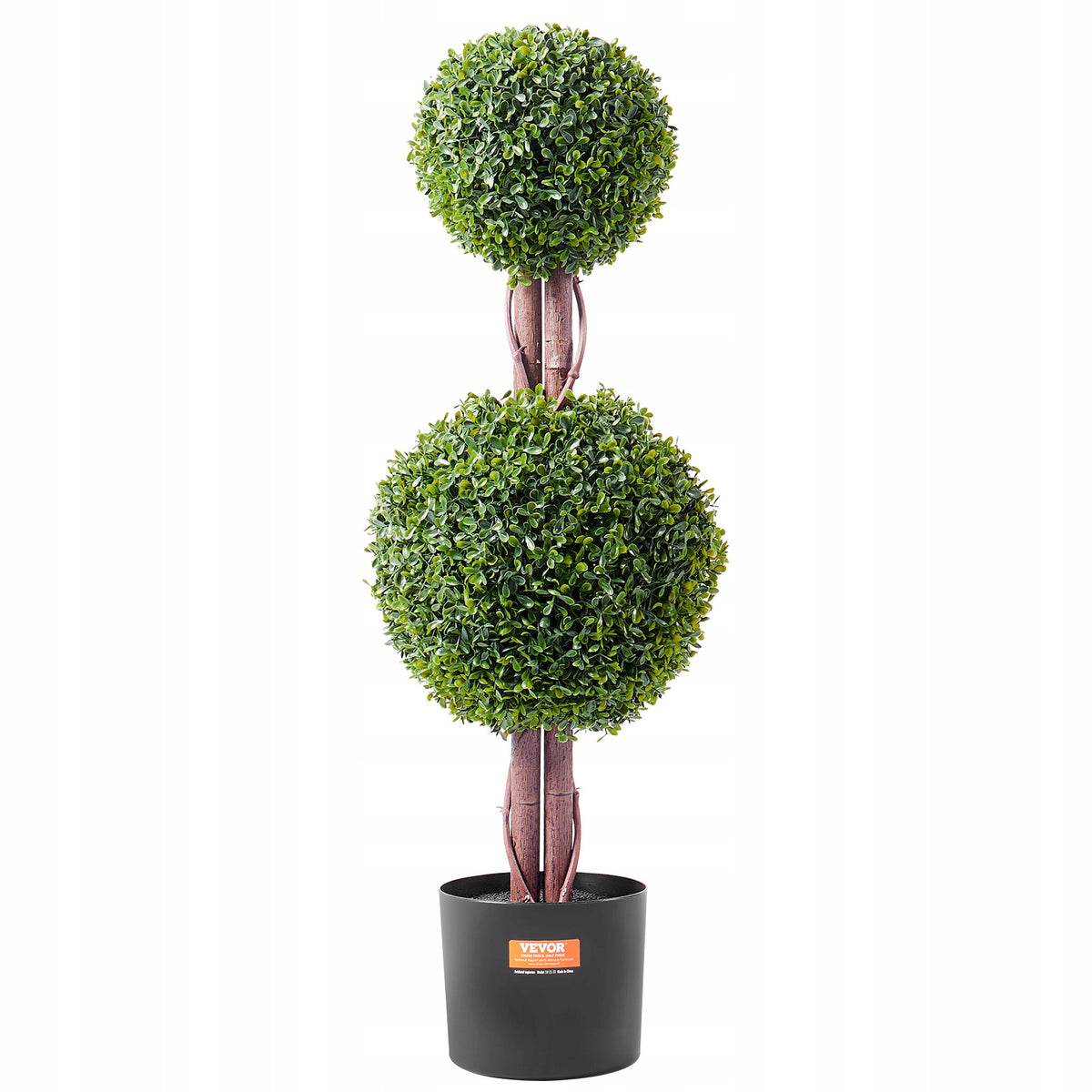 VEVOR ARTIFICIAL BOXWOOD TOPIARY 122CM 2-PIECE PREMIUM SET INDOOR DECORATION
