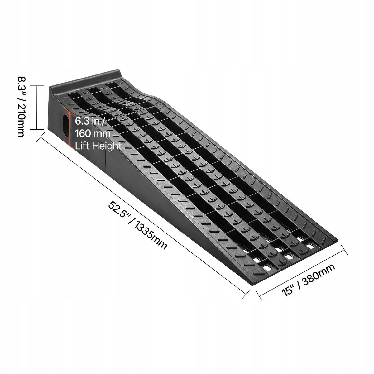 PROFESSIONAL VEVOR CAR RAMPS 2 PCS 160 MM LIFT 2948 KG