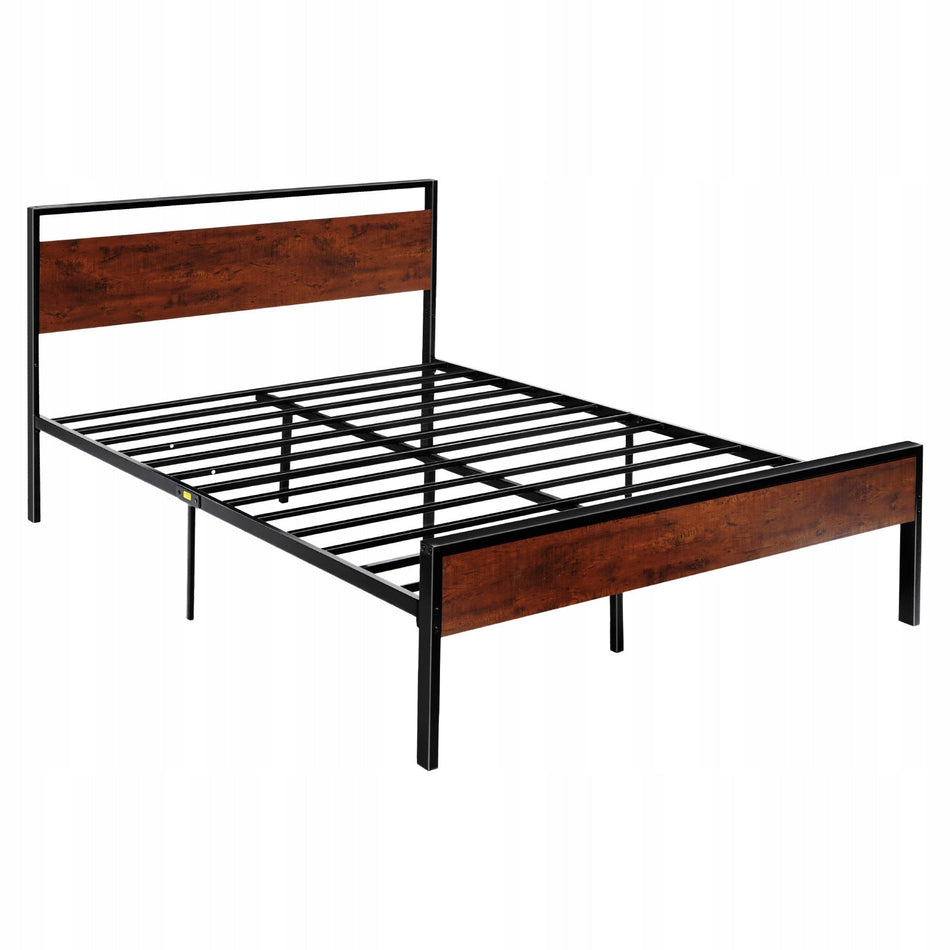 VEVOR QUEEN SIZE PLATFORM BED METAL FRAME WITH HEADBOARD HEAVY DUTY